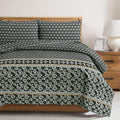 Gloomy Pixels Quilted Bed Spread Set