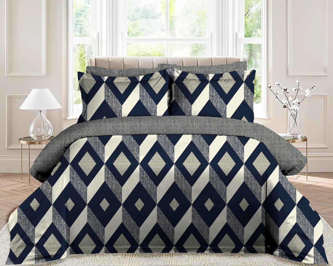 Duo Diamond Microfiber Bed Set