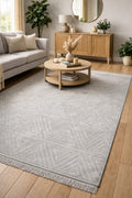 Geometric Silver Mat