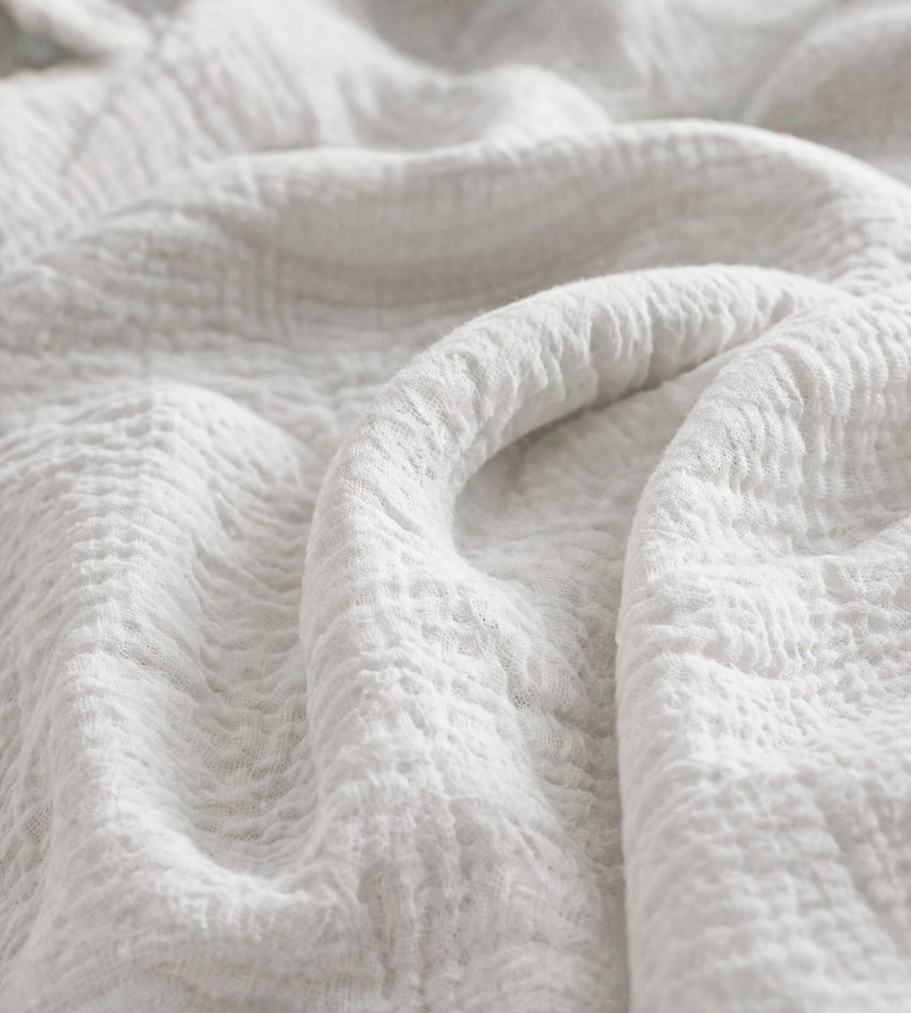 White Seer Sucker Duvet