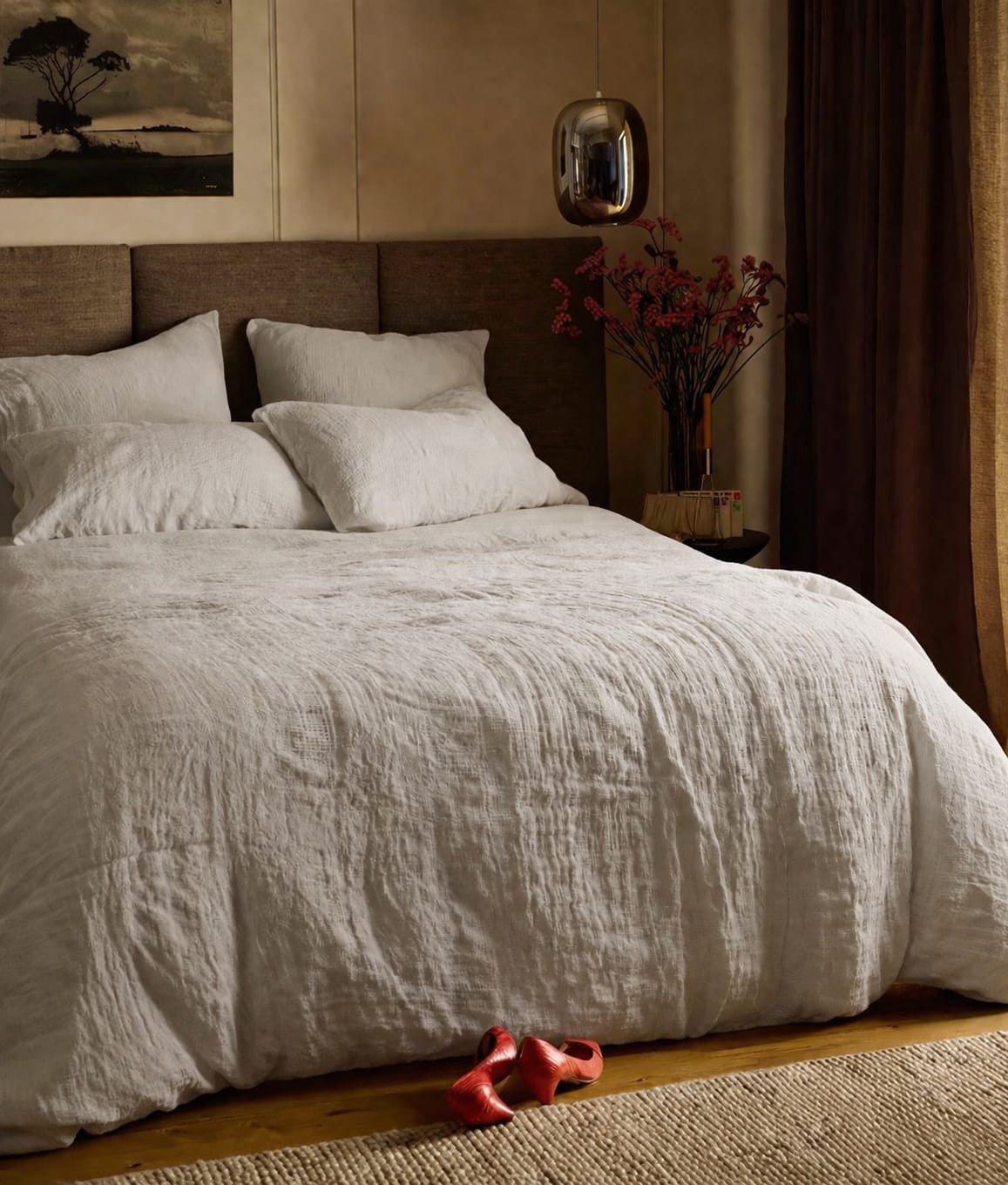 White Seer Sucker Duvet