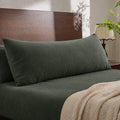 Olive Green Velvet Body Pillow