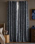 Charcoal Barfi Velvet Curtain