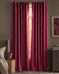 Red Barfi Velvet Curtai