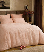 Coral Seer Sucker Duvet set