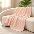 Coral Seer Sucker Summer Blanket