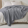 Grey Waffle Weave Summer Blanket