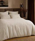 Off White Seer Sucker Duvet set