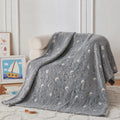 Silver Space Glow in the Dark Baby Blanket