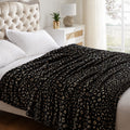 Printed Black jaguar Fleece Blanket