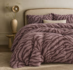 Savanna Mocha Shaggy Bed Set