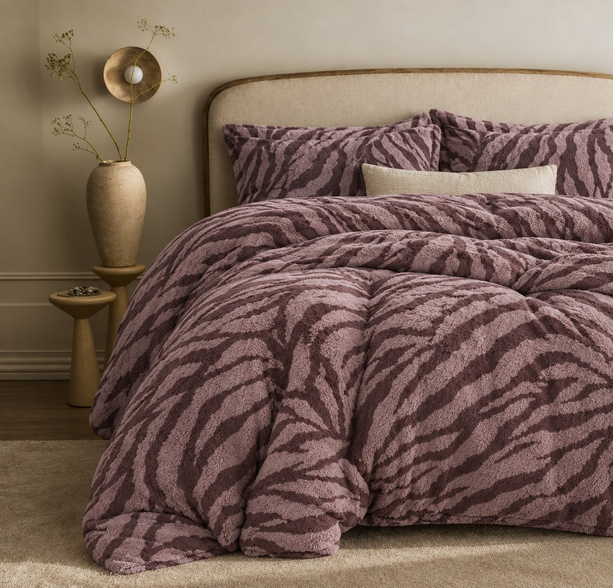 Savanna Mocha Shaggy Bed Set