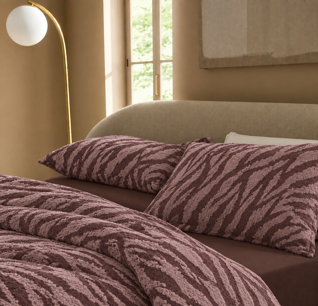 Savanna Mocha Shaggy Bed Set