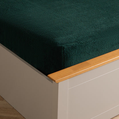 Forest Green Fleece Fitted Sheet
