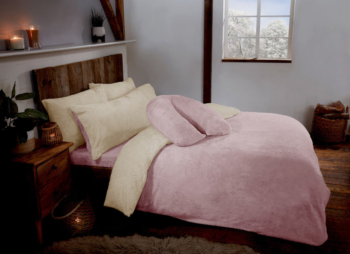 Pink x Beige Fleece Set