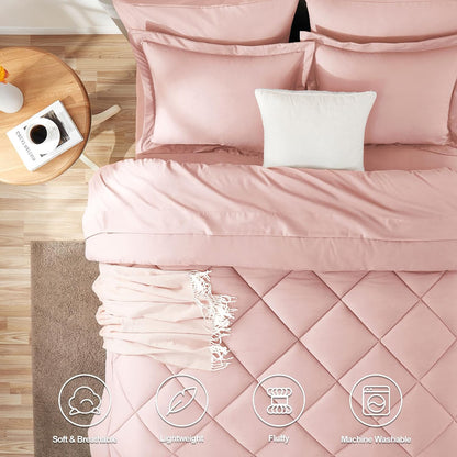 Pink Cloud Soft Bed Set